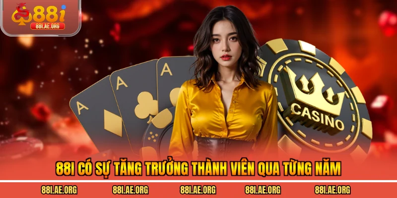 88I có sự tăng trưởng thành viên qua từng năm